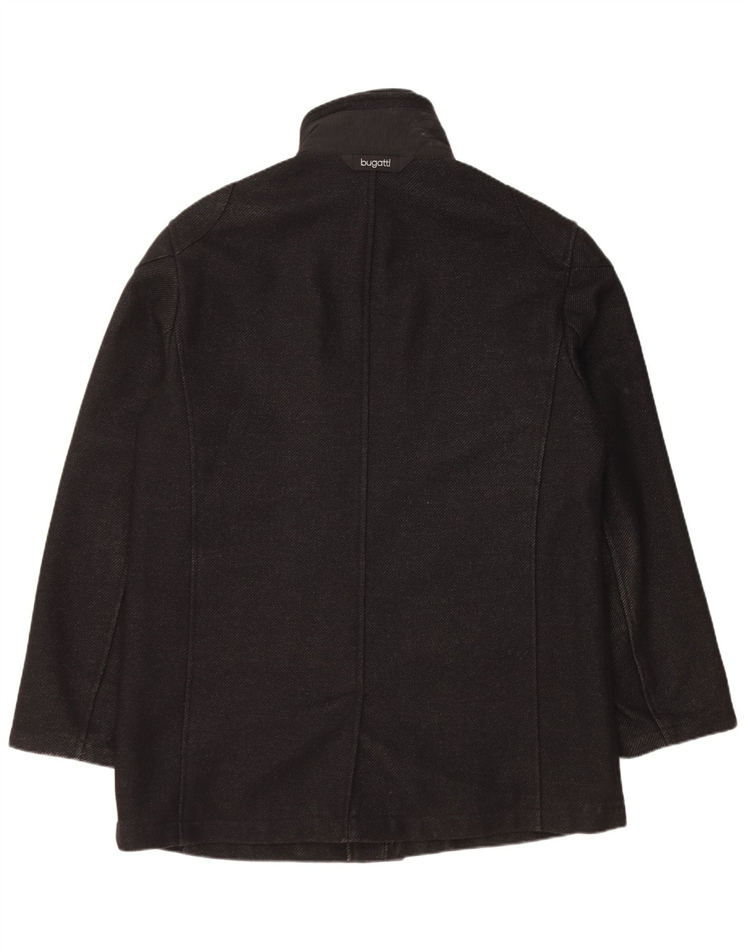 Bugatti Manteau Homme EU 54 2XL Laine Vierge Noire