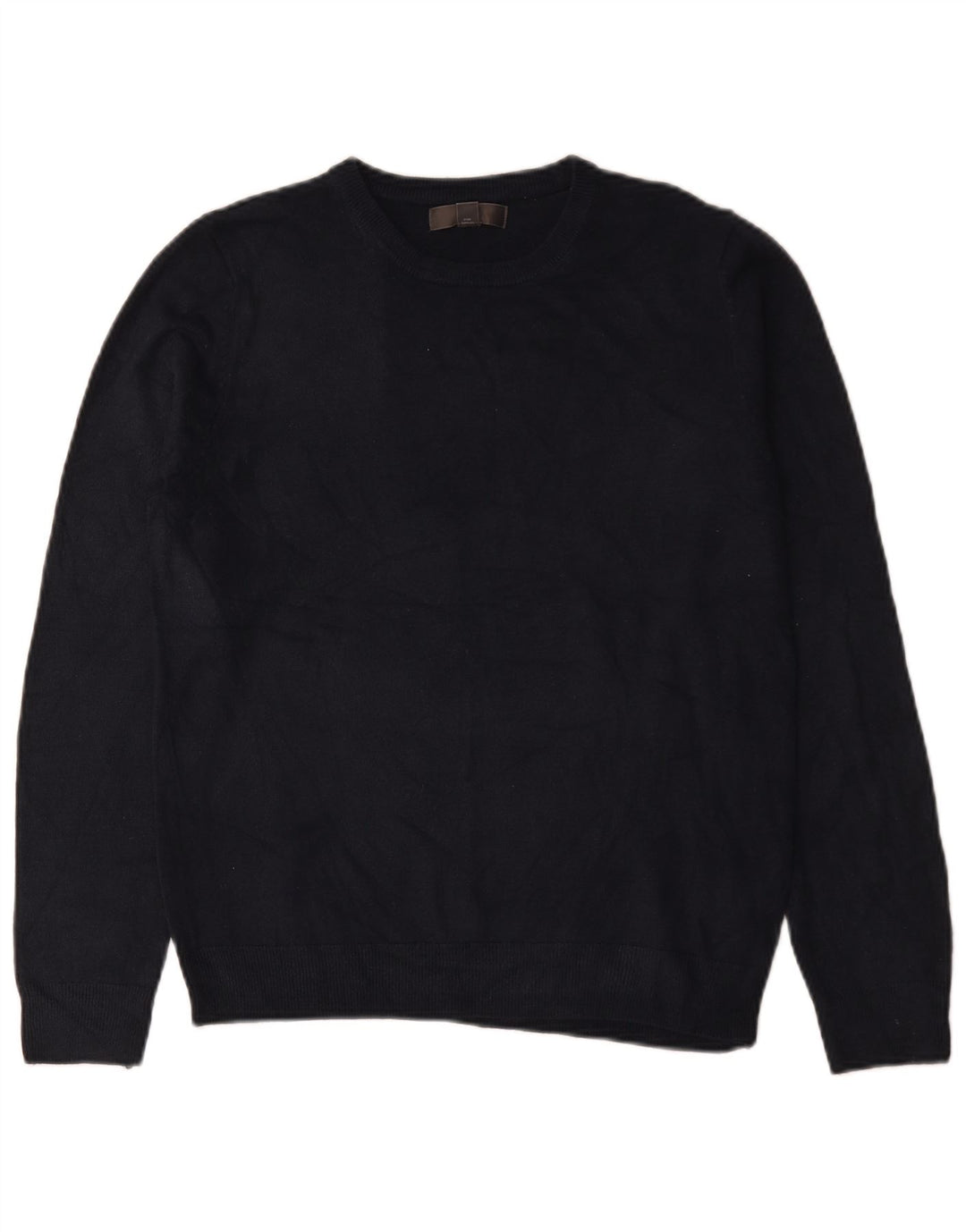Marks & Spencer Pull Col Rond Homme Bleu Marine Moyen Acrylique