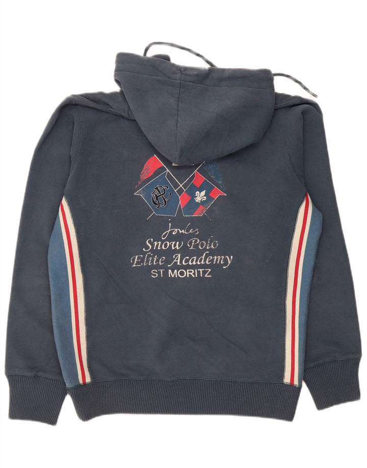 JOULES Pull à Capuche Graphique Col Zippé Homme Bleu Marine Moyen Colourblock