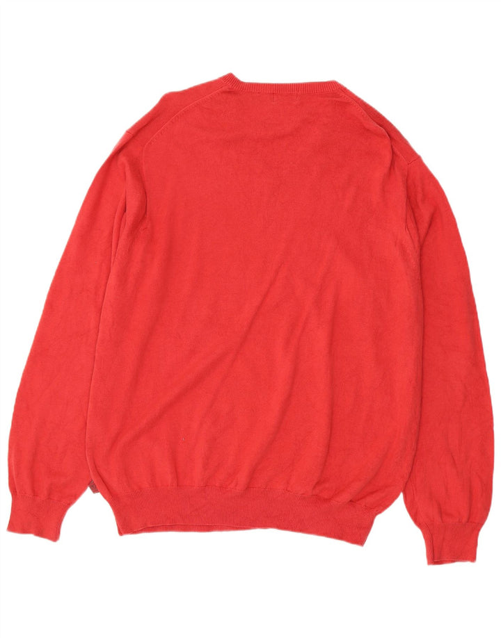 Izod Pull Col V Homme XL Rouge Coton