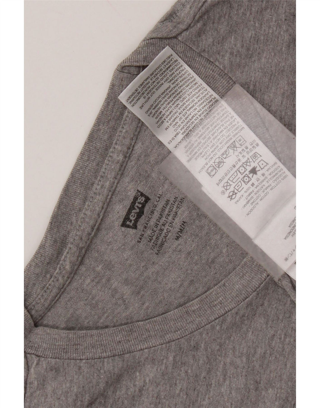 Levi's Tee-Shirt Graphique Homme Gris Moyen Coton