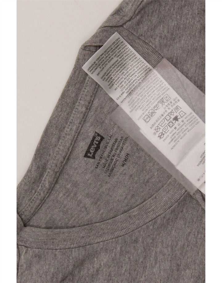 Levi's Tee-Shirt Graphique Homme Gris Moyen Coton