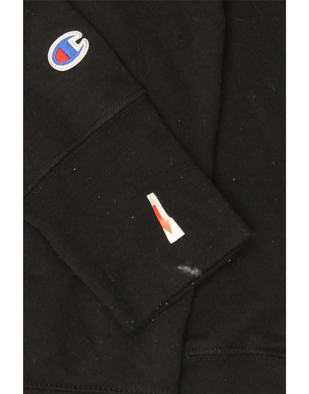 Champion Pull à capuche graphique pour femme UK 14 Medium Noir Polyester