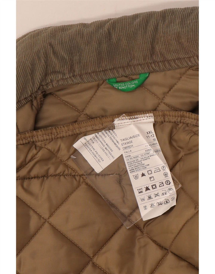 Benetton Veste matelassée garçon 11-12 ans 2XL Beige Polyamide