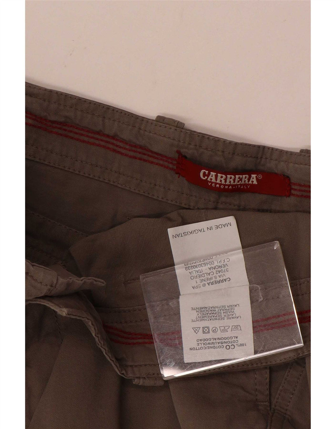 Carrera Short Cargo W34 Large Gris Coton Homme