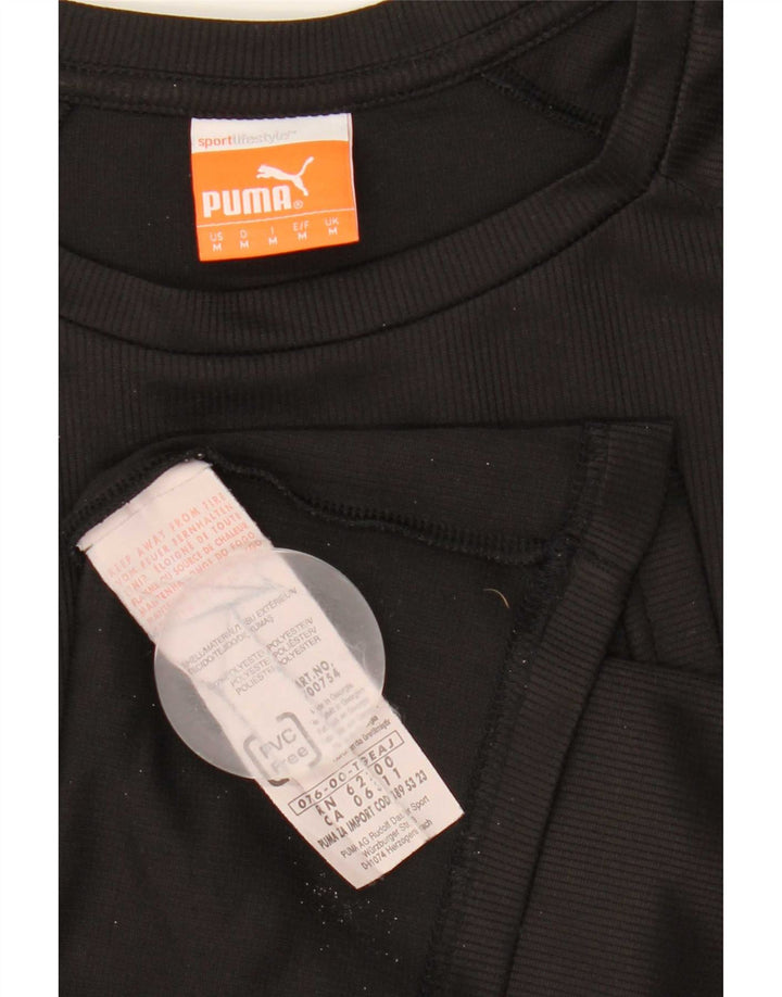Puma T-Shirt Graphique Homme Noir Rayé Polyester