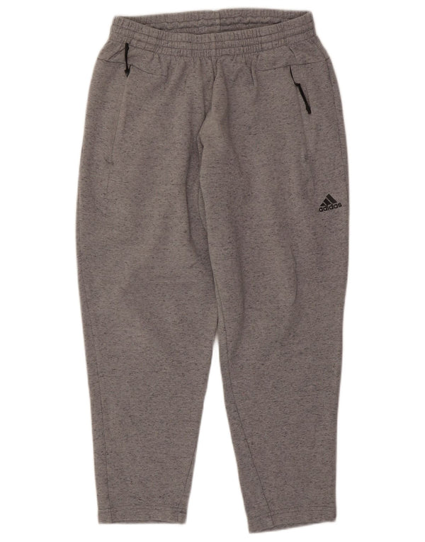 Adidas Pantalon de Survêtement Homme Gris Moyen Moucheté Coton