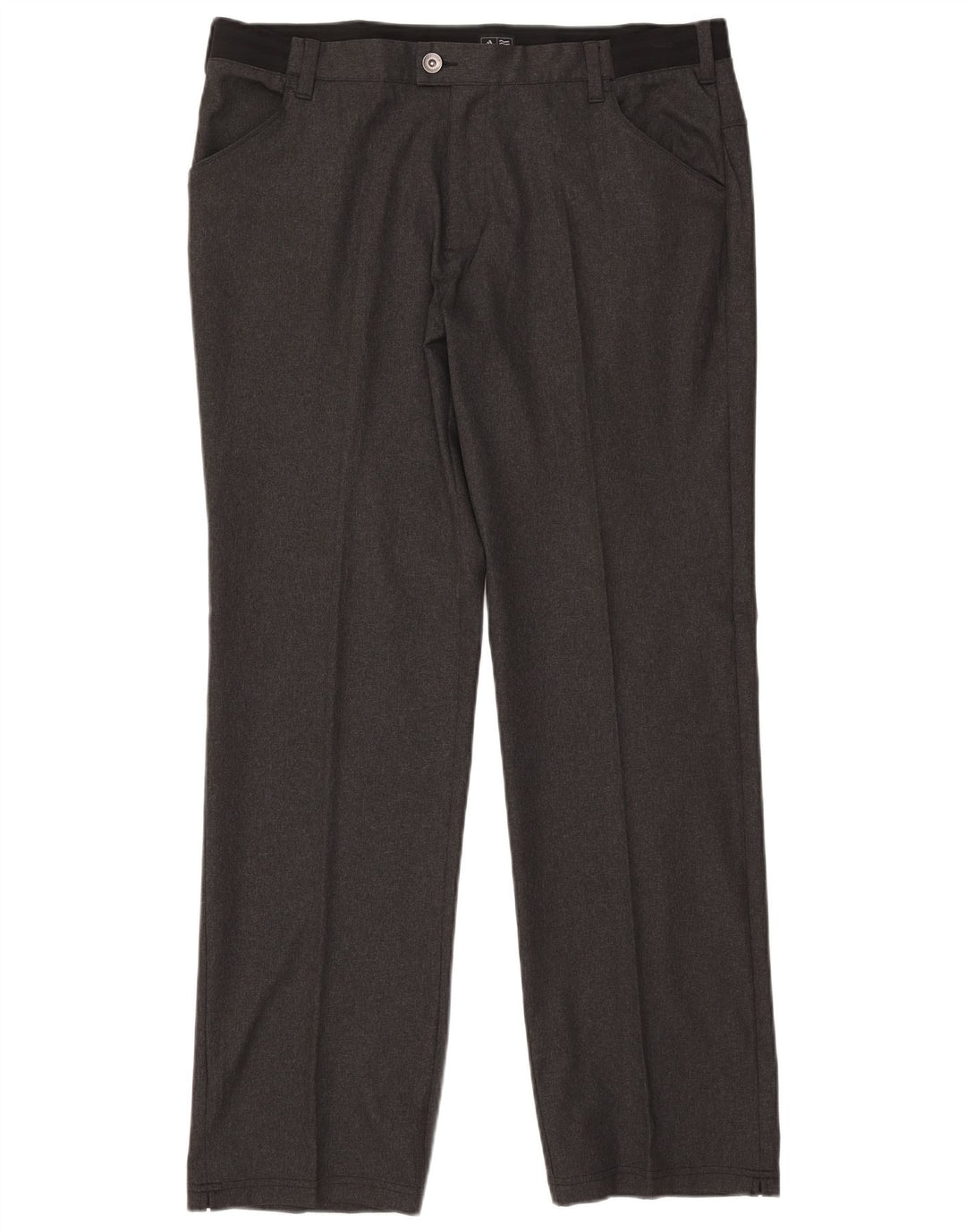Adidas Pantalon décontracté droit pour homme W38 L34 Gris Polyester