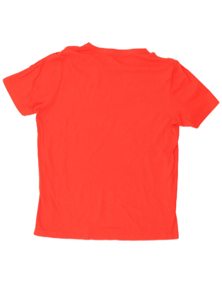 Puma Homme Graphic T-Shirt Top Large Rouge Coton