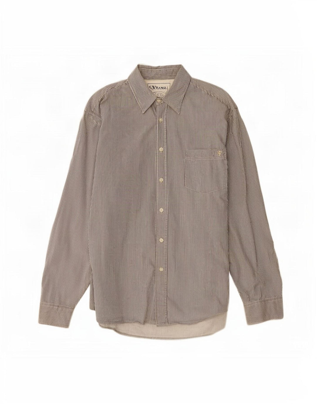 Wrangler Chemise Homme XL Gris Rayure Coton
