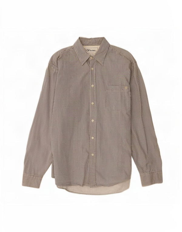 Wrangler Chemise Homme XL Gris Rayure Coton
