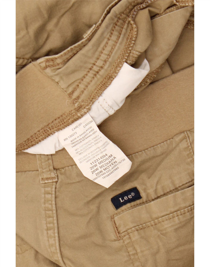 LEE Short cargo pour femme US 20 3XL W40 Coton beige