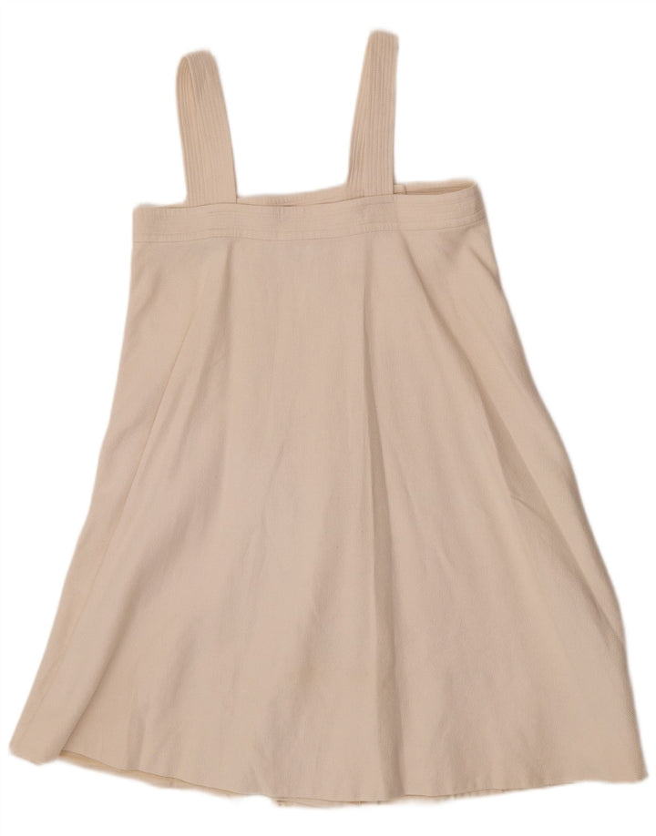 Chloé Femme Robe Pinafore IT 38 XS Coton Blanc Cassé