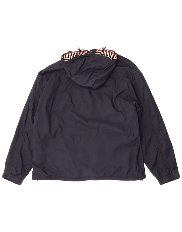 Joules Veste Anorak surdimensionnée à capuche pour femme UK 16 Large Bleu marine