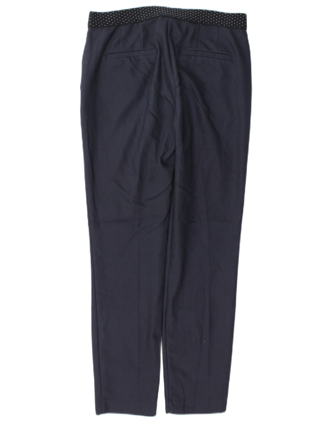Pantalon Chino Slim Femme Zara Petit W26 L27 Bleu Marine Polyester