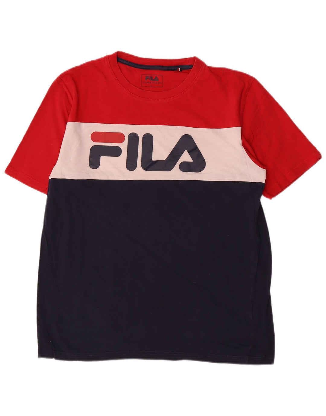 Fila Haut T-Shirt Graphique Homme Multicolore Colourblock