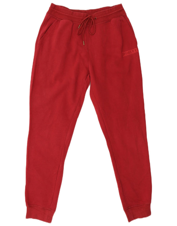 Pantalon De Survêtement Hurley Femme Joggers UK 12 Rouge Moyen Coton