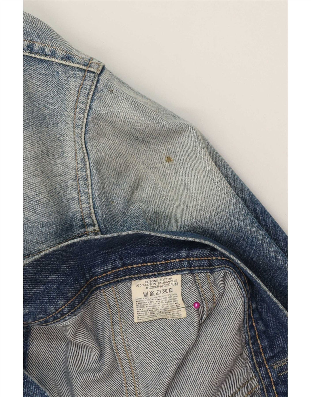 Diesel Veste en Jean Homme UK 42 XL Bleu Coton