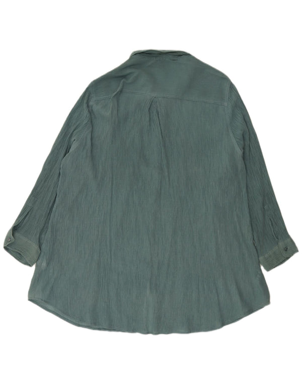 Marks & Spencer Chemise autographe pour femme UK 26 5XL Vert Viscose