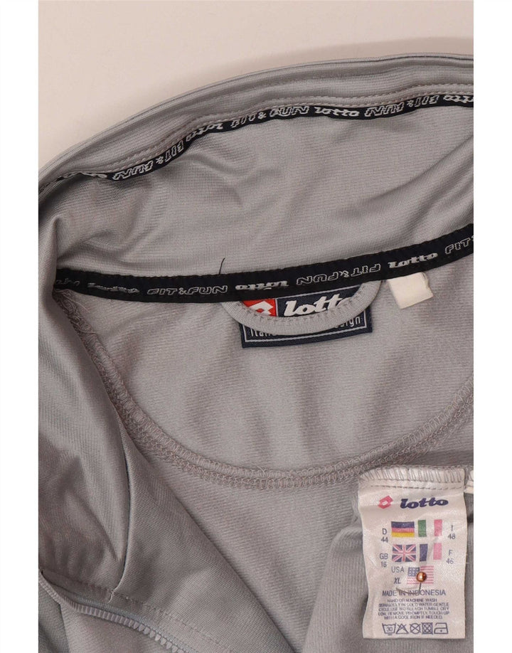 Lotto Veste de survêtement surdimensionnée pour femme UK 16 Large Gris Colorblock