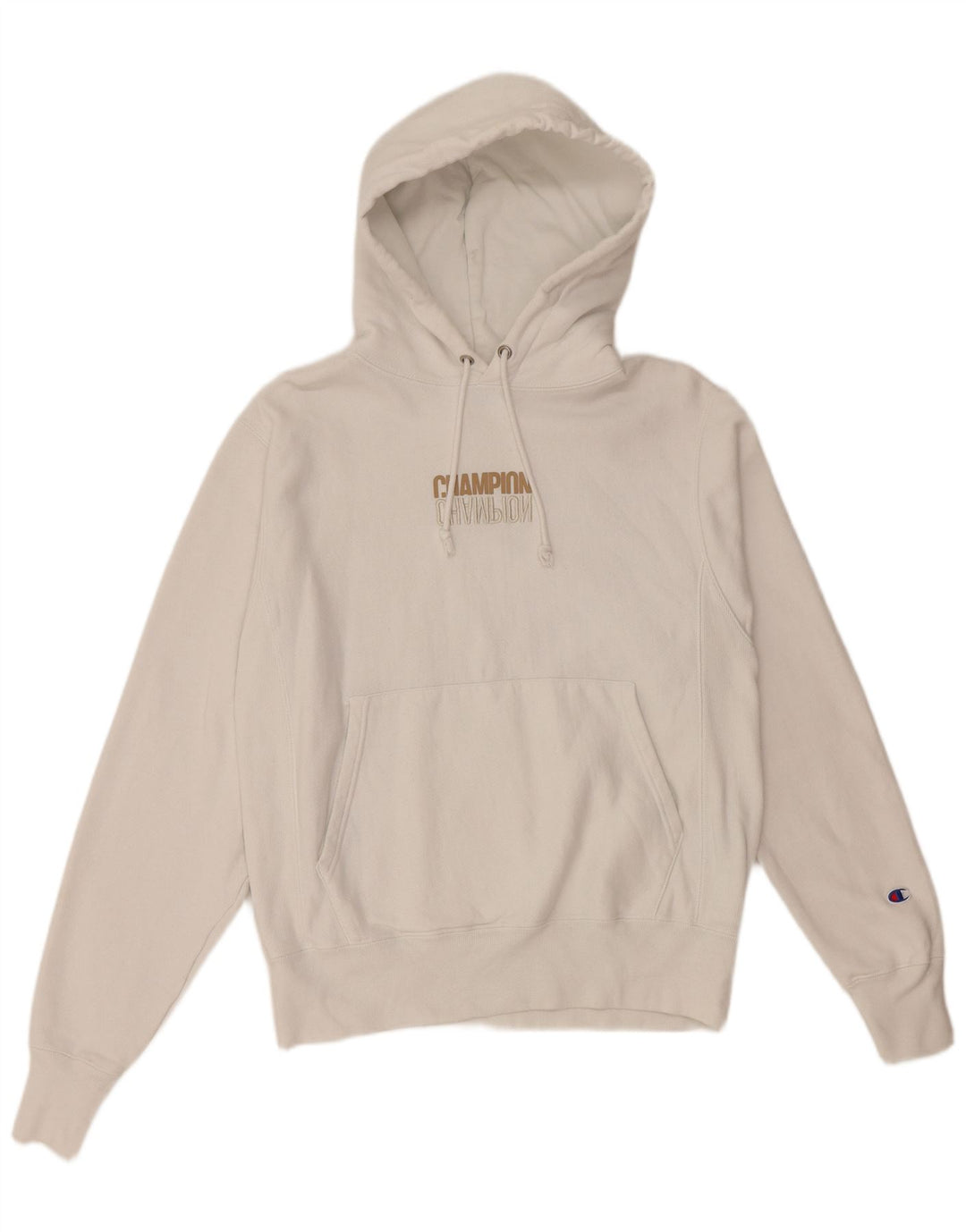 CHAMPION Pull à capuche oversize Reverse Weave pour femme UK 10 Petit Blanc