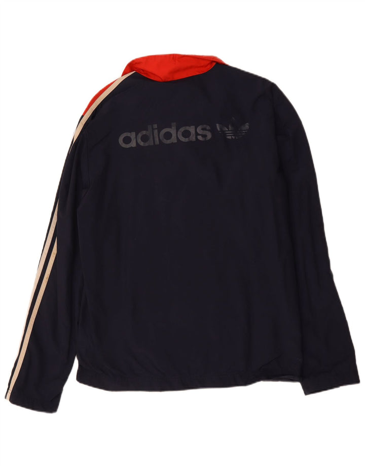 Adidas Veste de survêtement graphique pour homme Small Bleu marine Colourblock