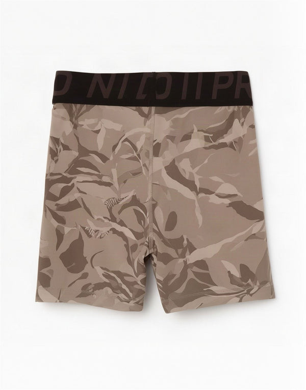 Nike Womens Dri Fit Graphic Sport Shorts UK 14 Large Grey Floral
