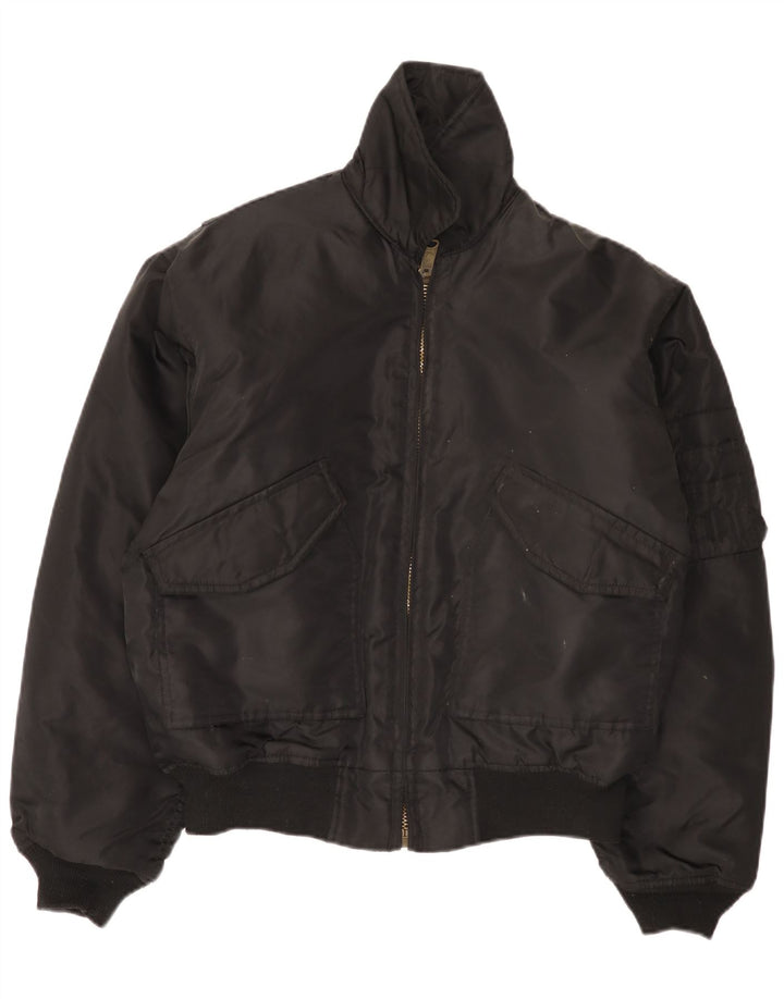 Brandit Veste Bomber Homme UK 40 Large Noir Nylon