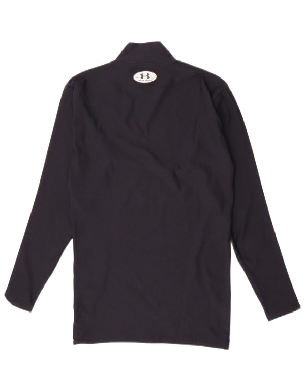Under Armour Haut à manches longues pour femme UK 14 Large Bleu Marine Nylon