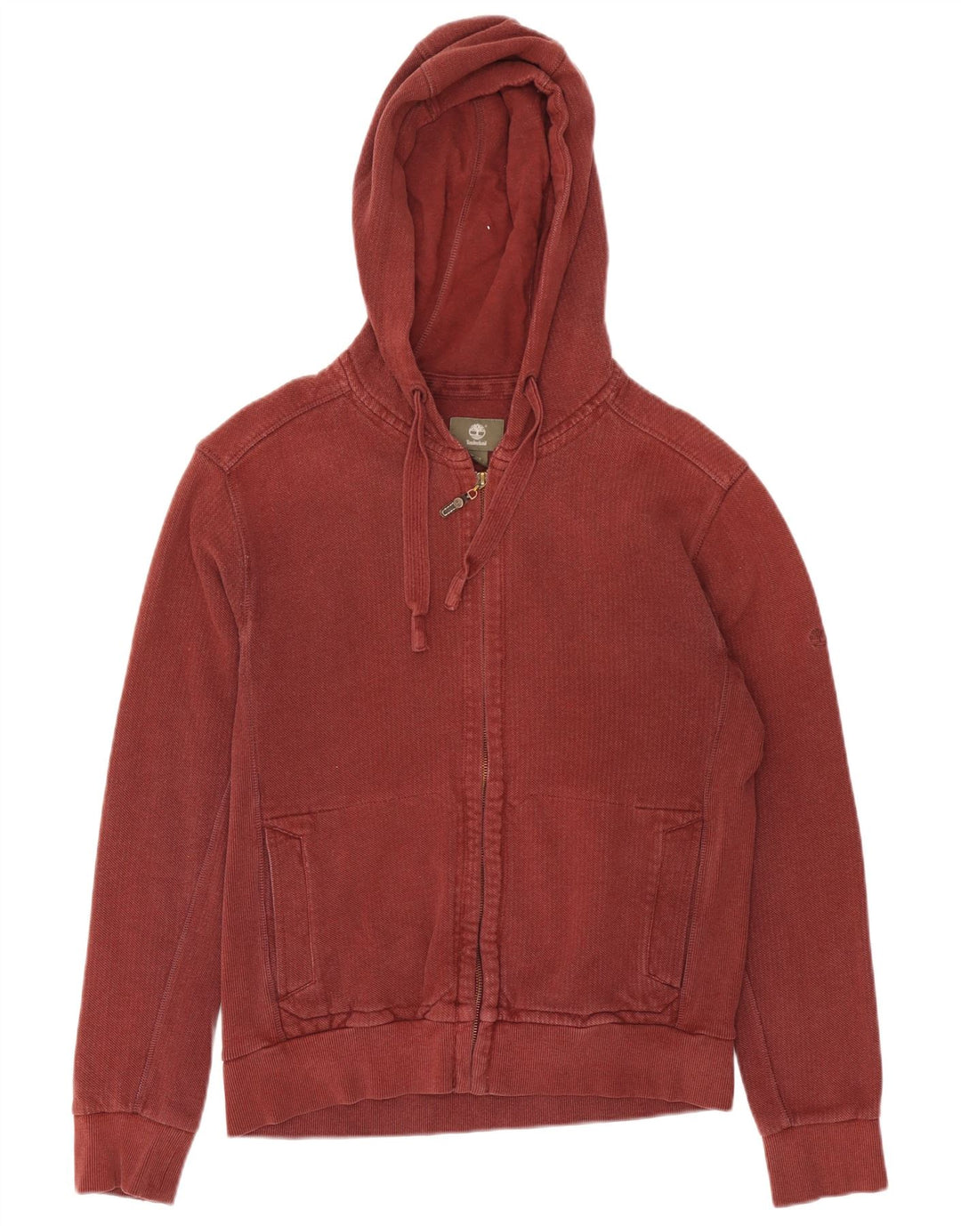 Timberland Sweat à Capuche Regular Fit Zippé Homme Bordeaux Moyen