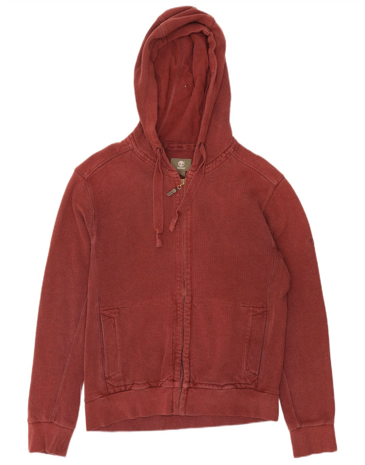 Timberland Sweat à Capuche Regular Fit Zippé Homme Bordeaux Moyen
