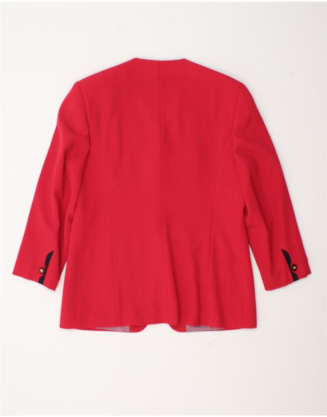 Marcona Veste blazer à manches 3/4 pour femme 4 boutons UK 20 2XL Rouge Polyester