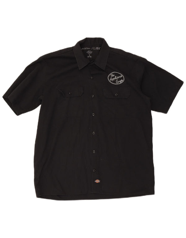 Dickies Chemise graphique à manches courtes pour homme Large Noir Polyester