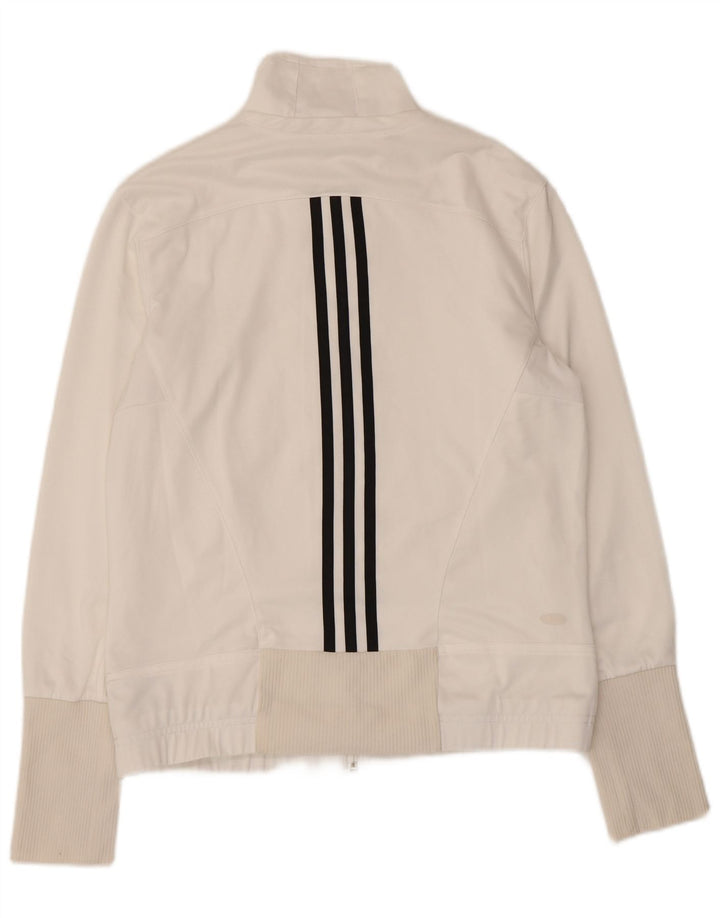 Adidas Veste de survêtement pour femme UK 16 Large Blanc Polyester
