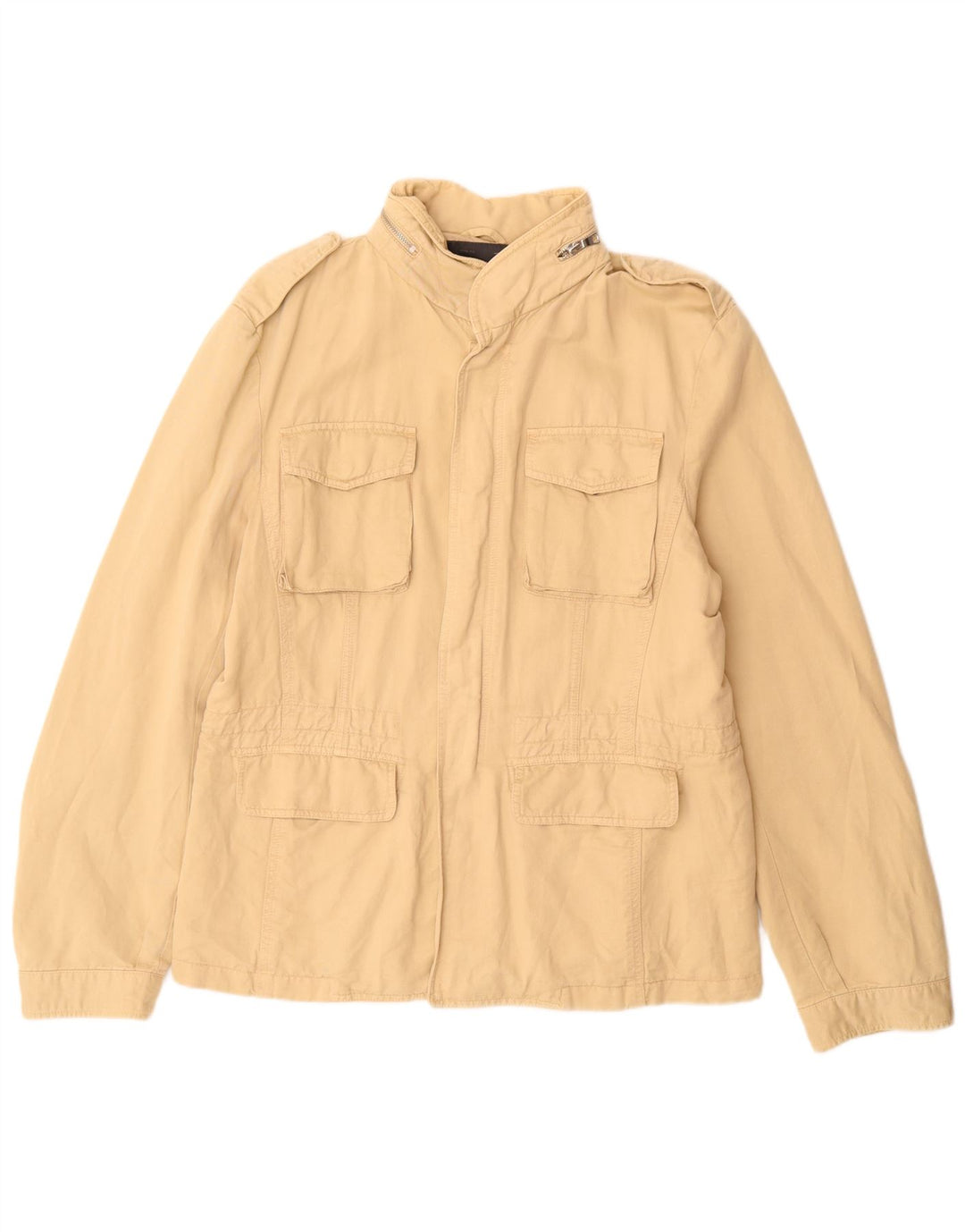 Marlboro Classics Veste militaire pour homme EU 54 2XL Coton beige