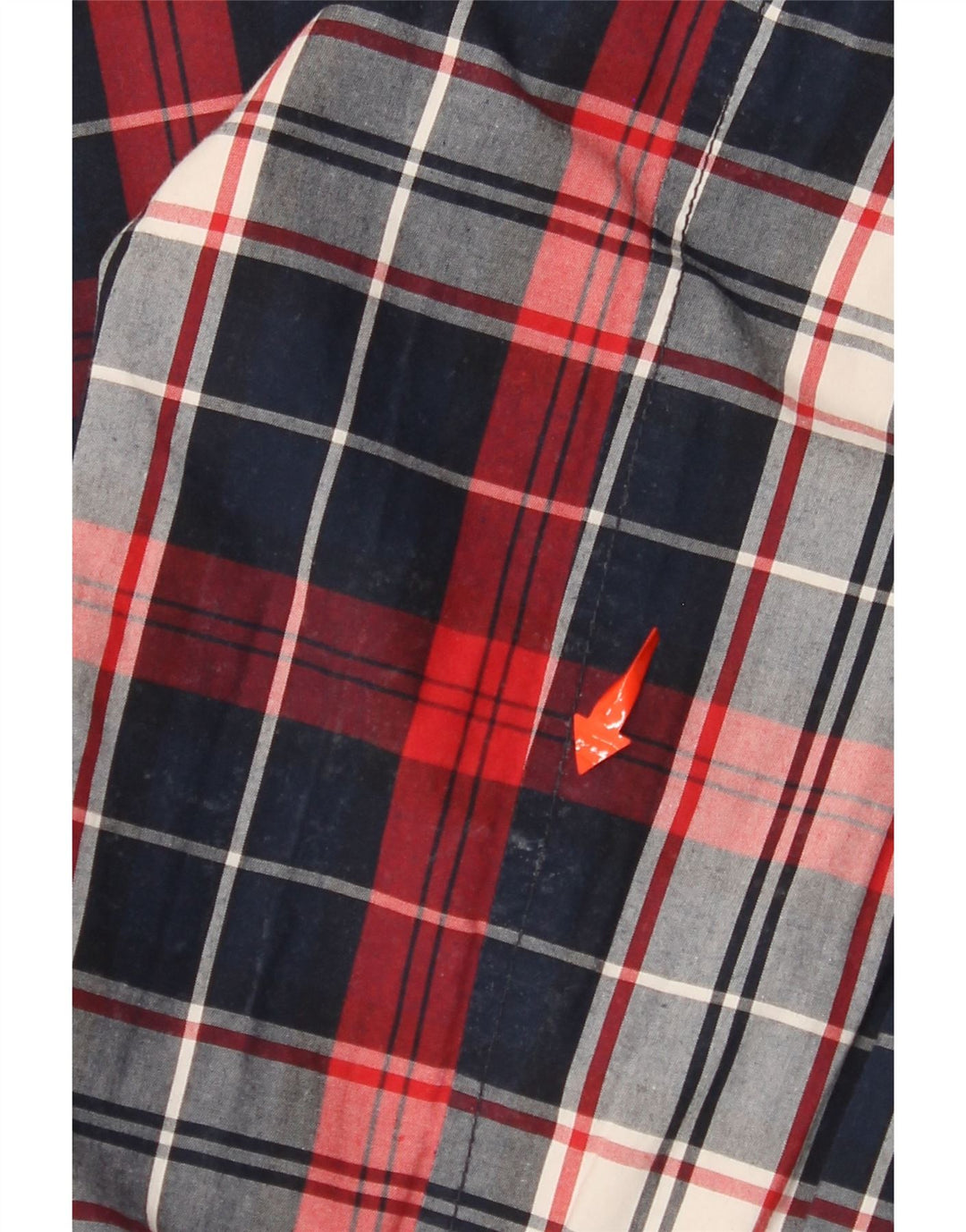 TOMMY HILFIGER Veste réversible pour hommes UK 38 Medium Navy Blue Check Nylon