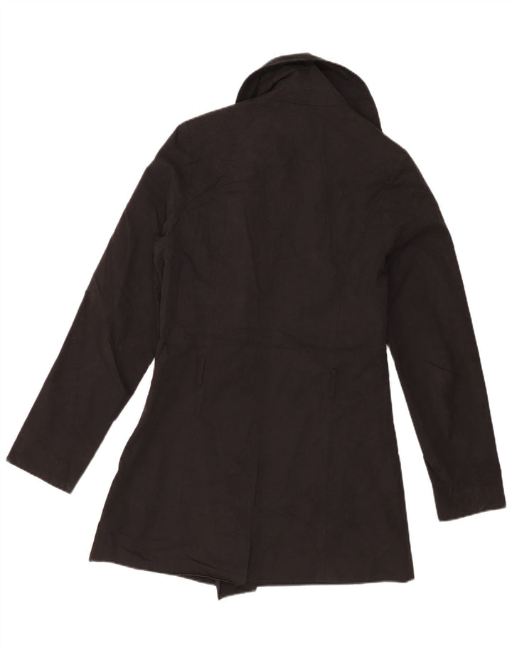 Billabong Manteau double boutonnage pour femme UK 10 Petit coton noir
