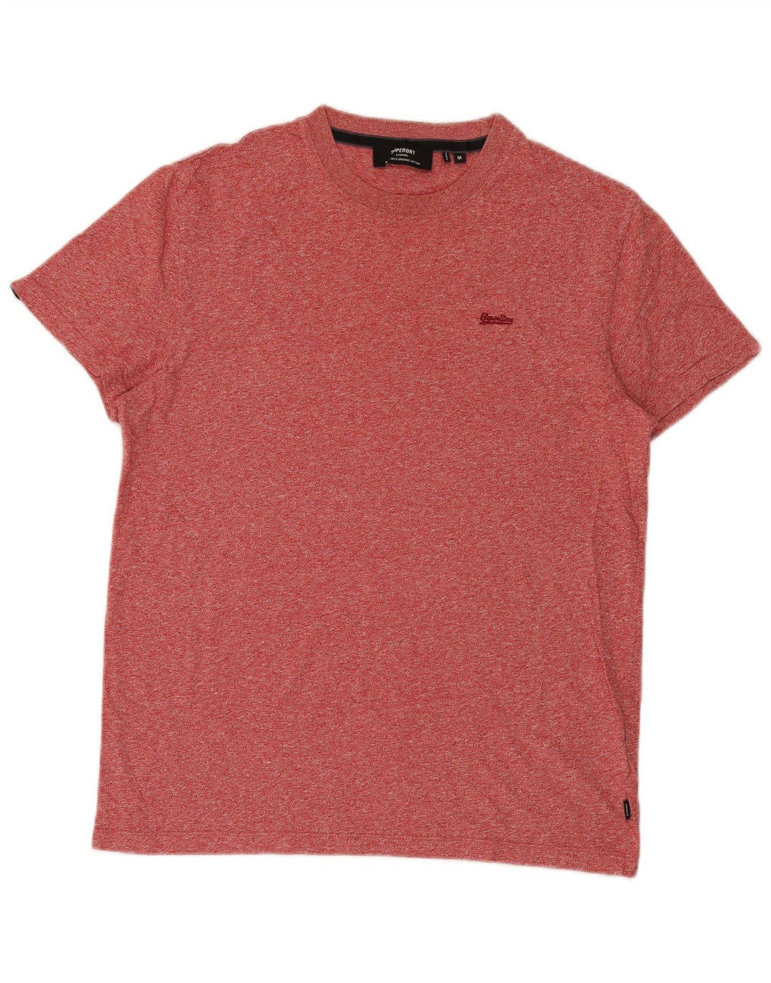 Superdry T-Shirt Homme Rouge Moyen Moucheté Coton