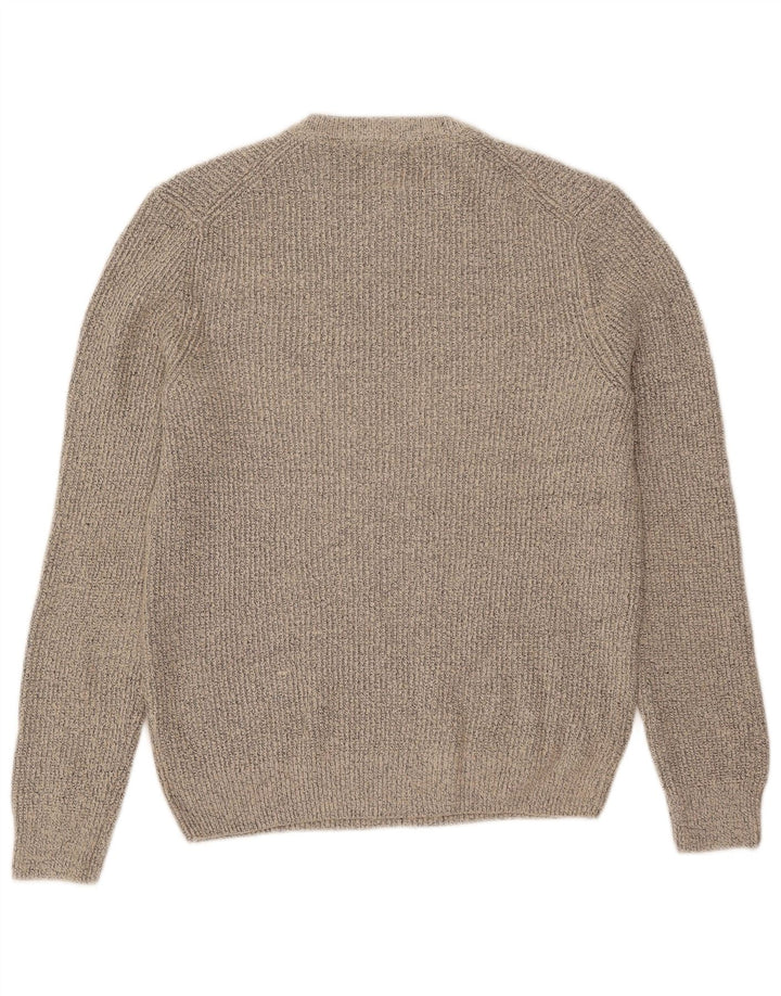 Marks & Spencer Pull Col Rond Homme Beige Moyen Moucheté