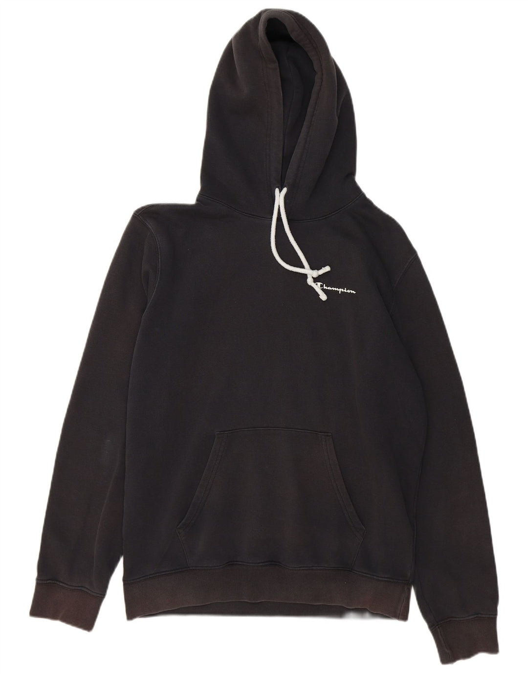 CHAMPION Mens Hoodie Jumper Medium Black Cotton