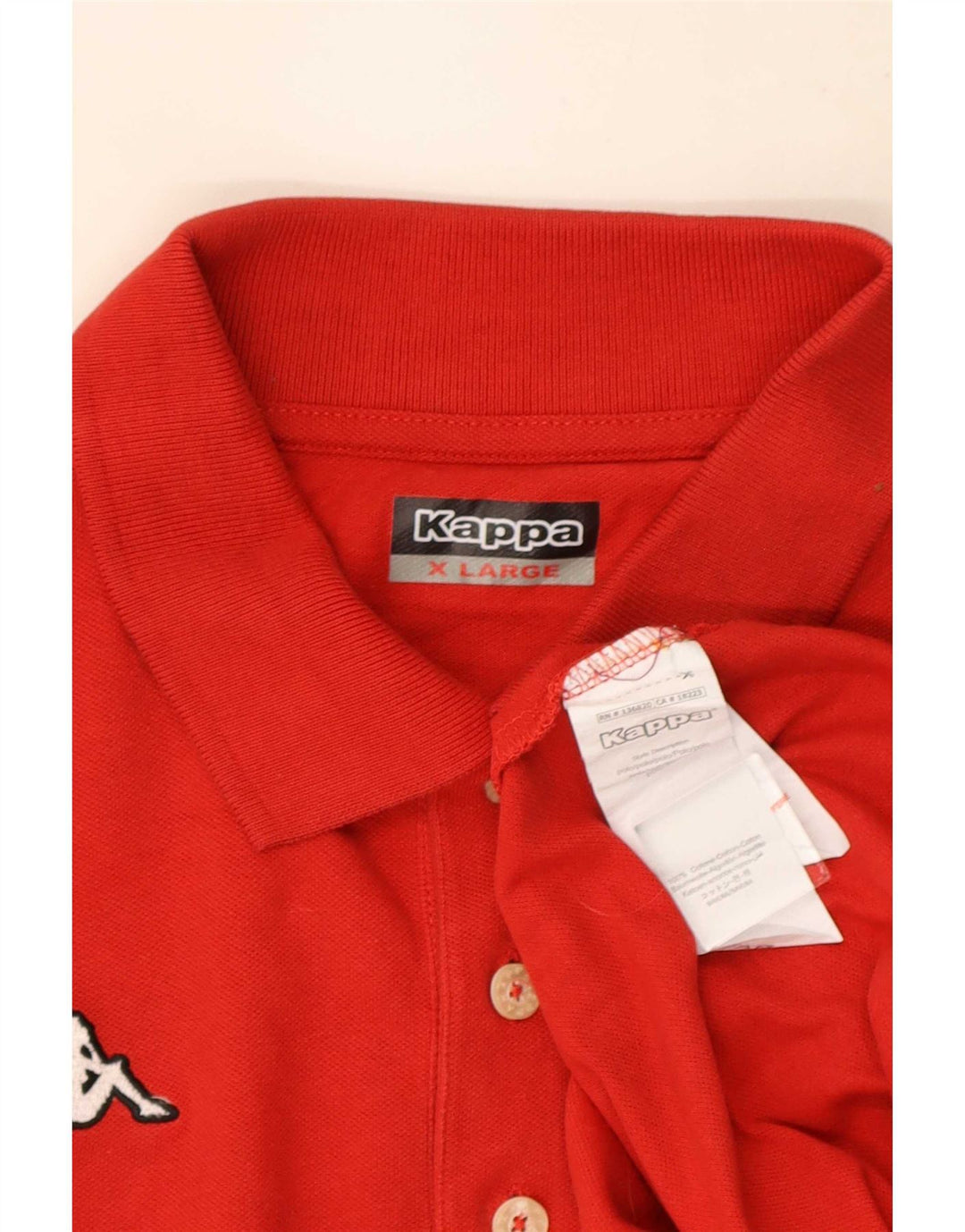 Kappa Polo Homme XL Rouge