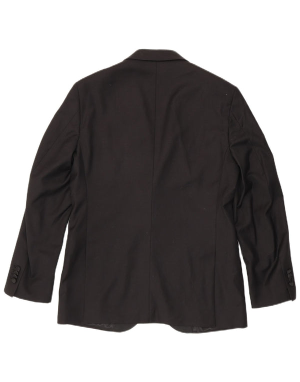 Gutteridge Veste Blazer 1 Bouton Homme IT 48 Laine Noir Moyen