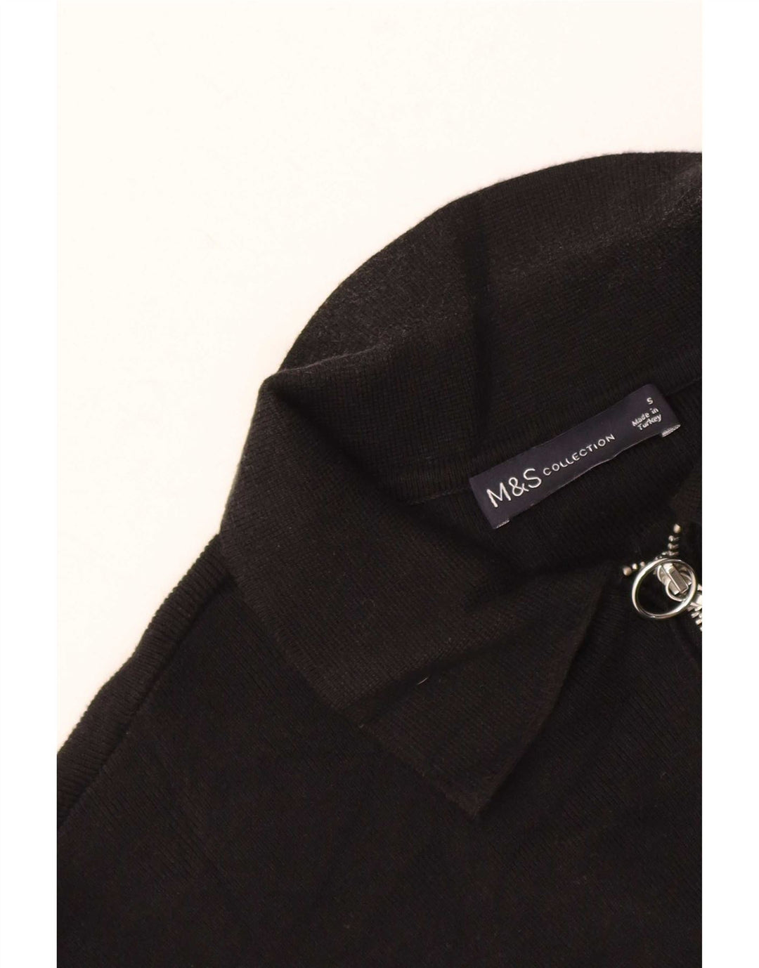Marks & Spencer Polo surdimensionné pour femme UK 10 Small Noir