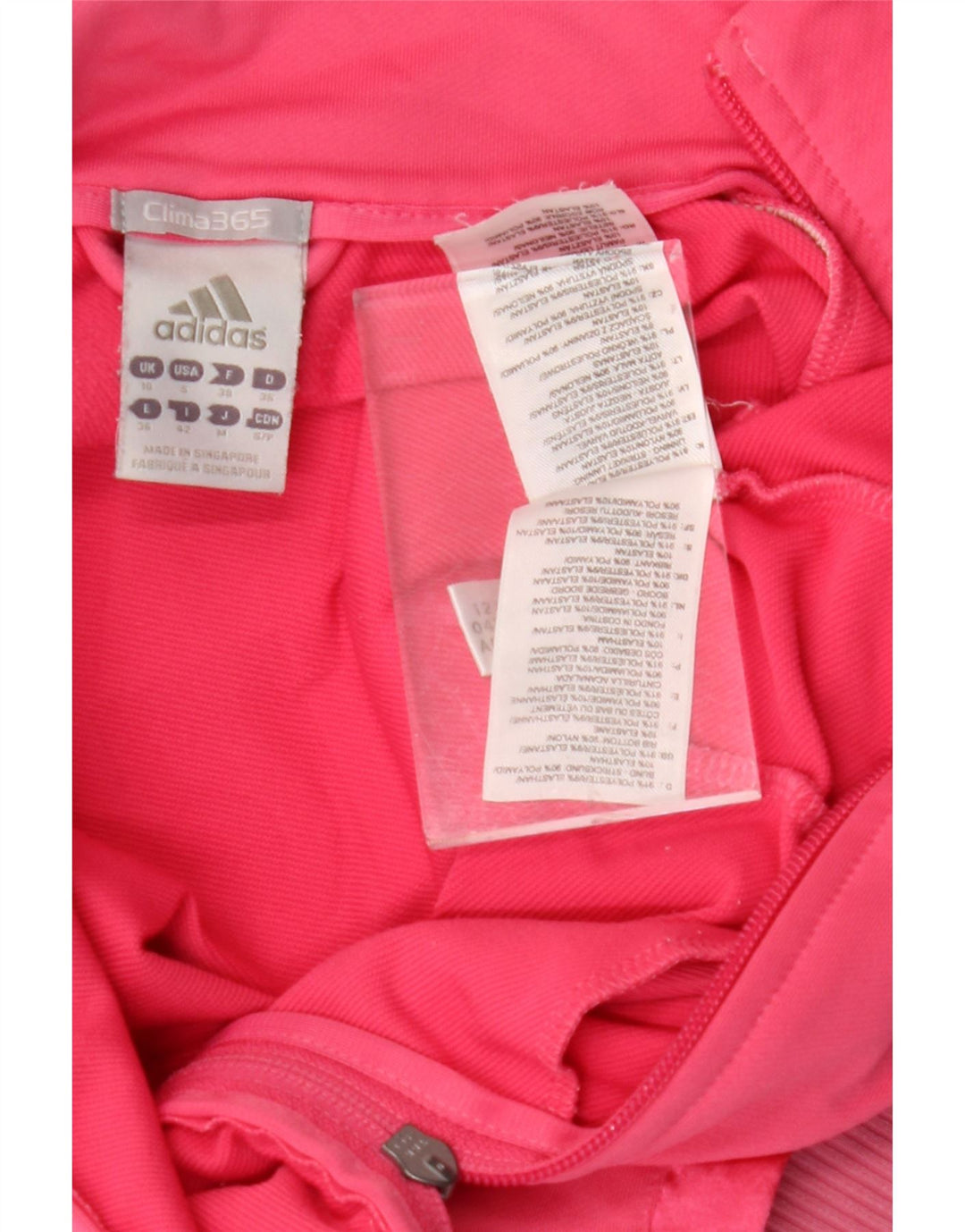 ADIDAS Femmes Clima 365 Graphic Survêtement Top Veste UK 10 Petit Rose