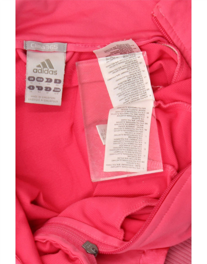 ADIDAS Femmes Clima 365 Graphic Survêtement Top Veste UK 10 Petit Rose