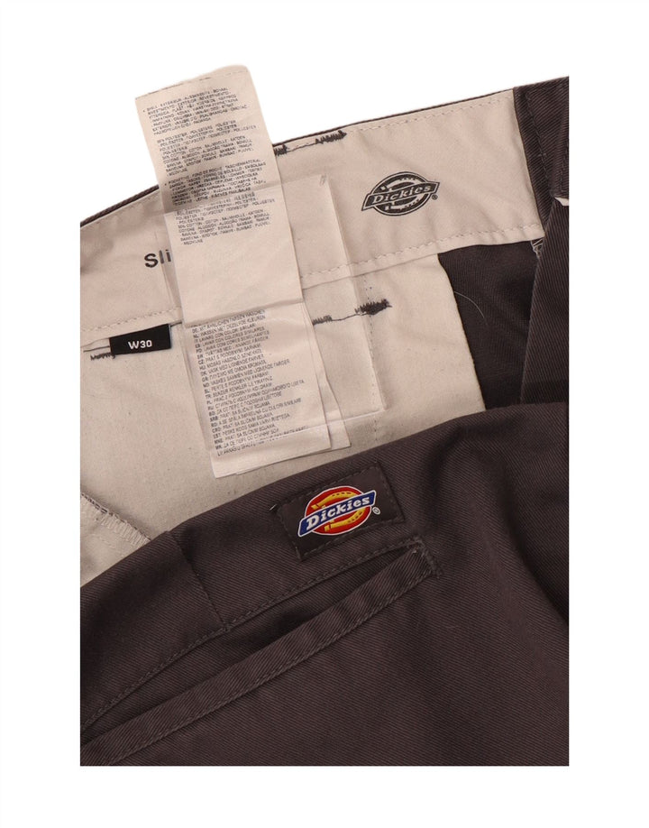 DICKIES Short Chino Slim Fit W30 Homme Gris Moyen Coton