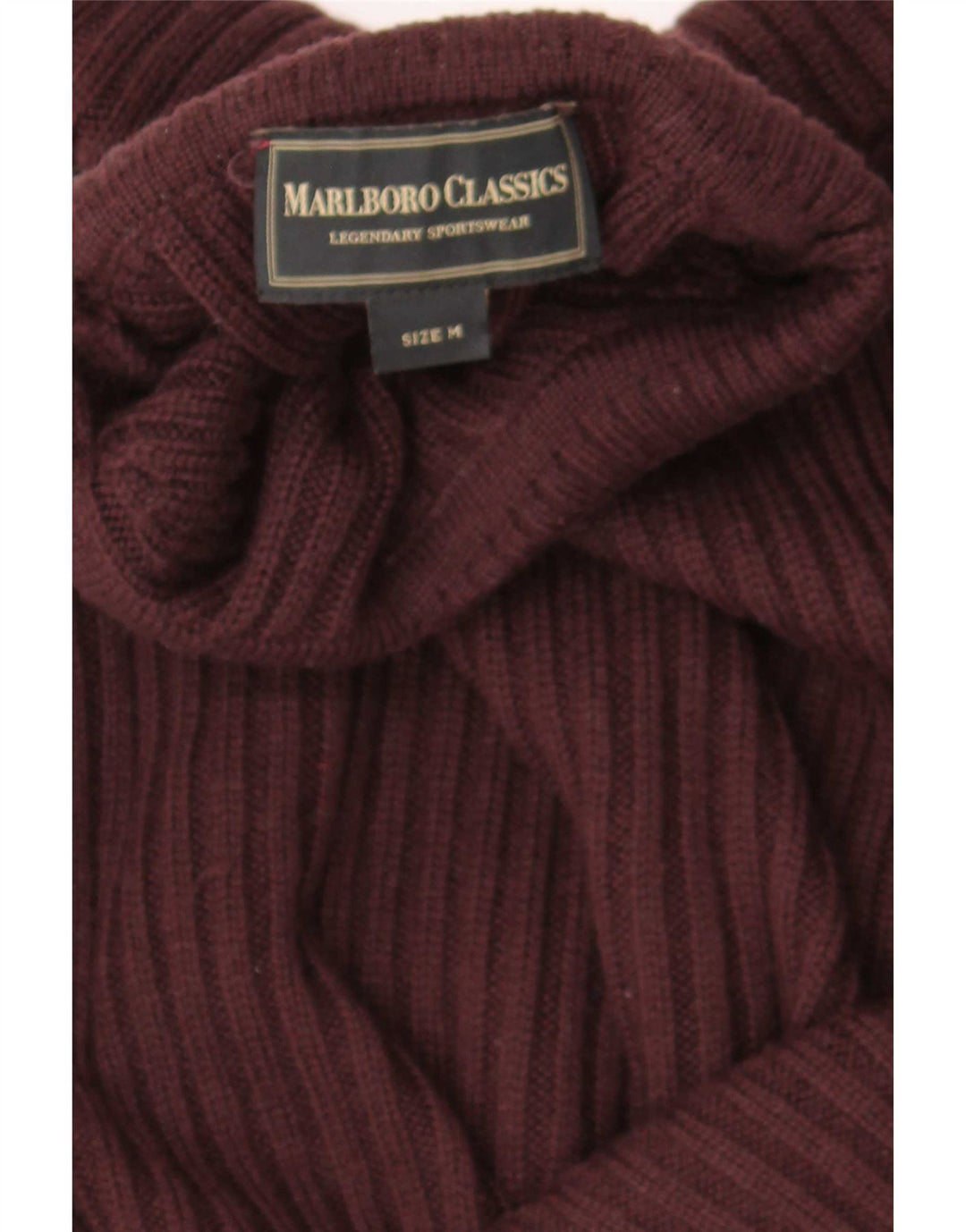 Marlboro Classics Pull Col Roulé Homme Bordeaux Moyen