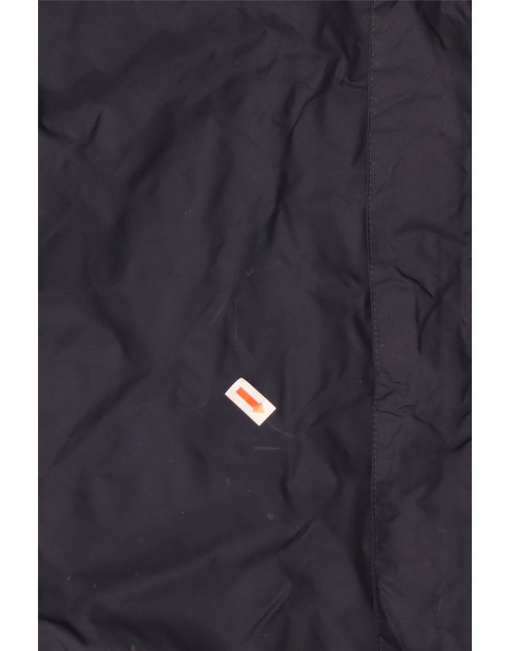 Adidas Veste coupe-vent à capuche pour homme UK 42 XL Bleu marine Polyester