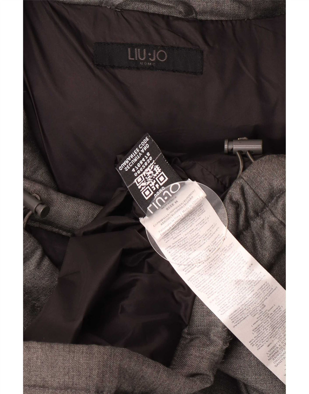 Liu Jo Veste matelassée à capuche pour homme UK 36 Gris moyen Polyester