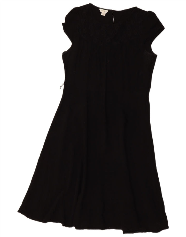 MONSOON Robe trapèze pour femme UK 18 XL Coton noir